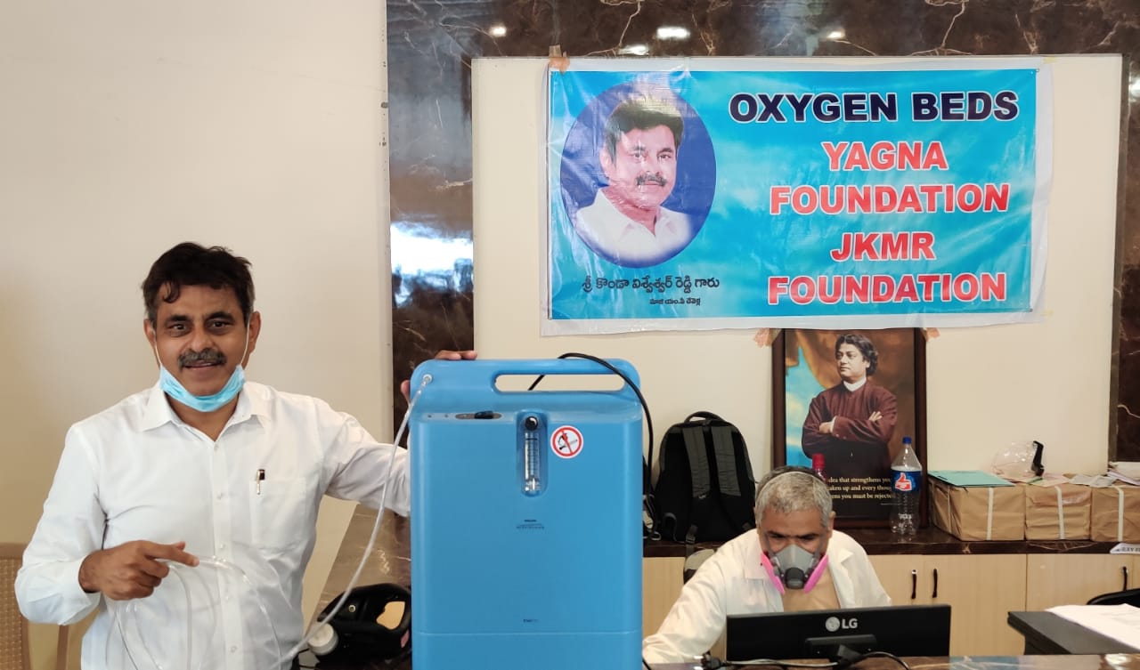 Oxygen concentrator support by JKMR Foundation